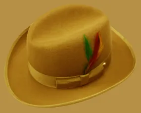 100% Wool God Father Hat - Orange