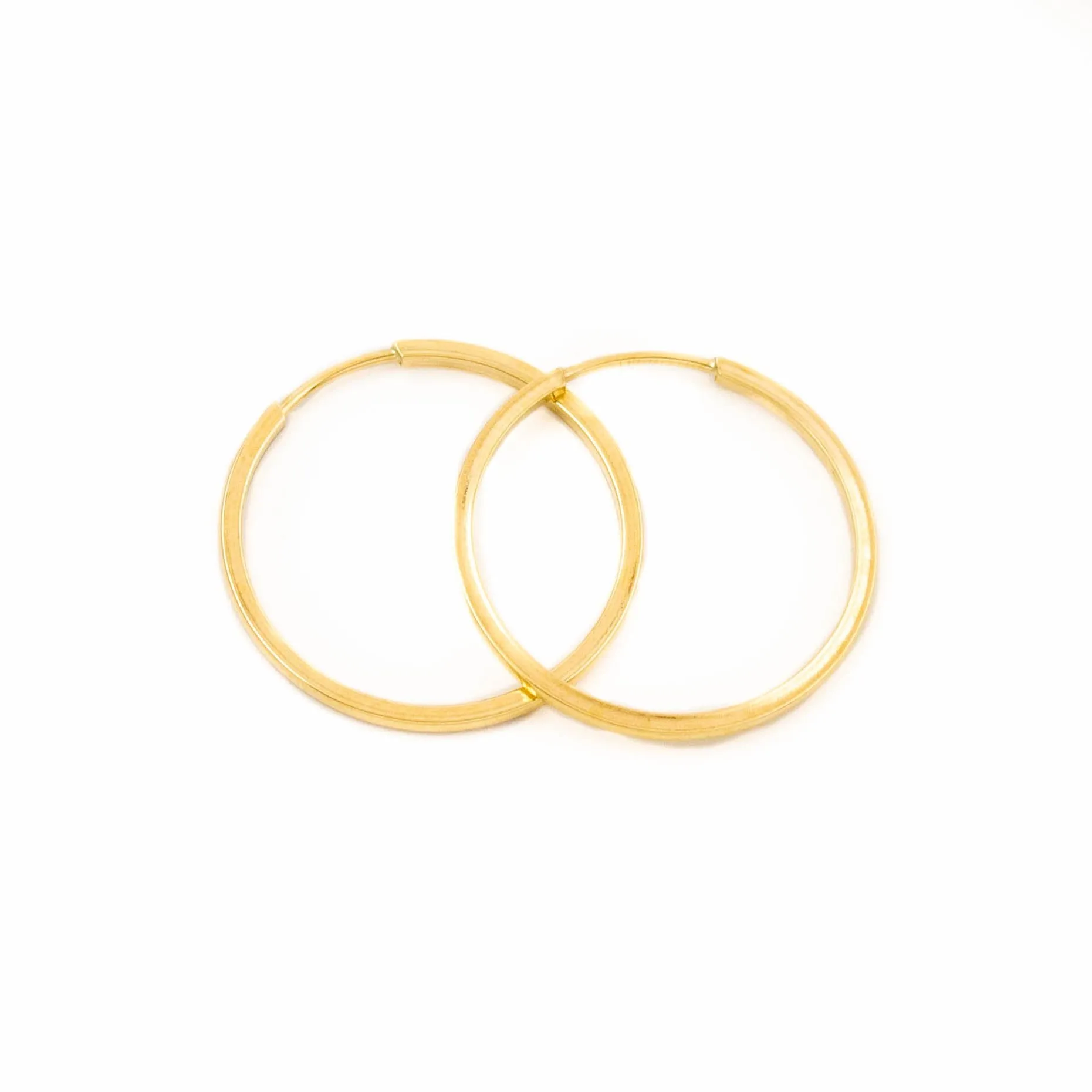 10kt Gold Sleeper Hoops