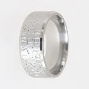 10mm Wide Titanium Duck Call Ring - Men's Wedding Rings