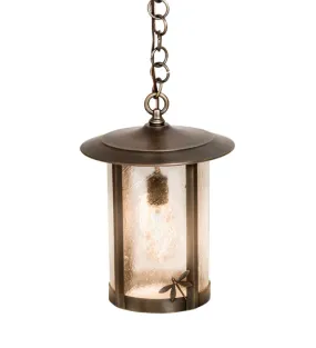 10"W Fulton Dragonfly Outdoor Pendant