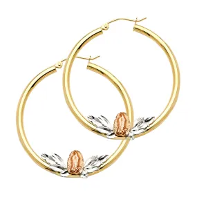 114K Guadalupe Hoop Earrings