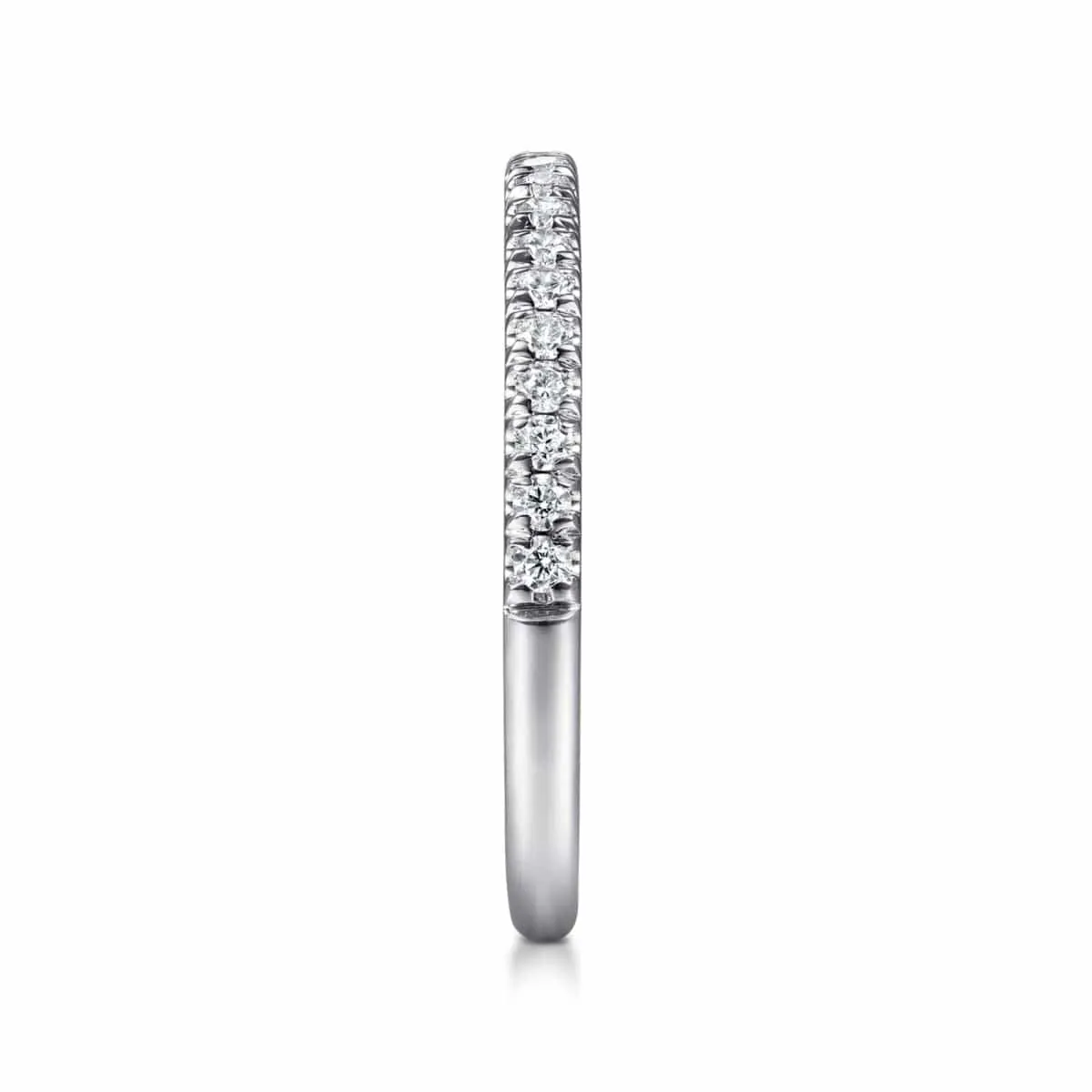 14K White Gold Diamond Stackable Ring - LR51756W45JJ