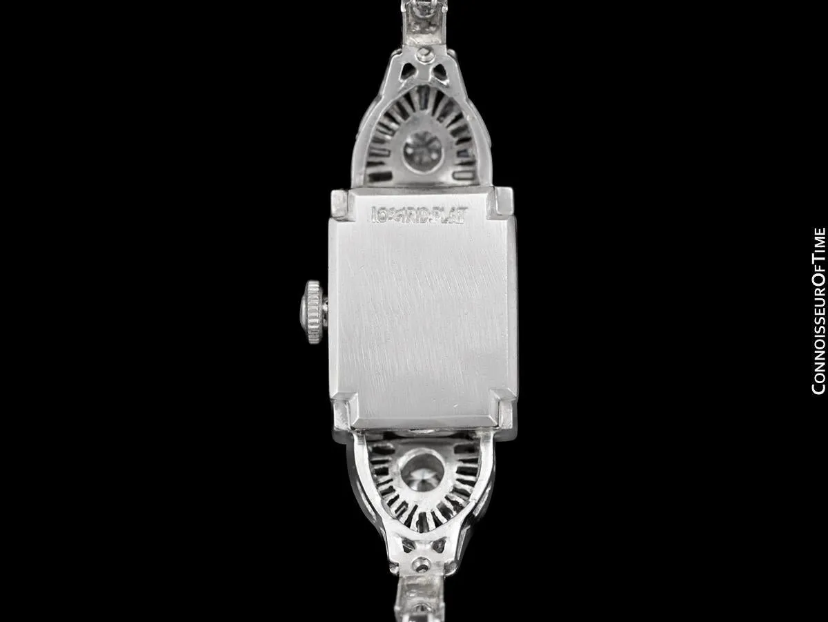 1950's Vintage Ladies Watch with Omega Movement - Platinum over 3.5 Carats of Diamonds