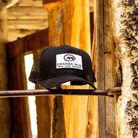 5 Panel Black Trucker Hat