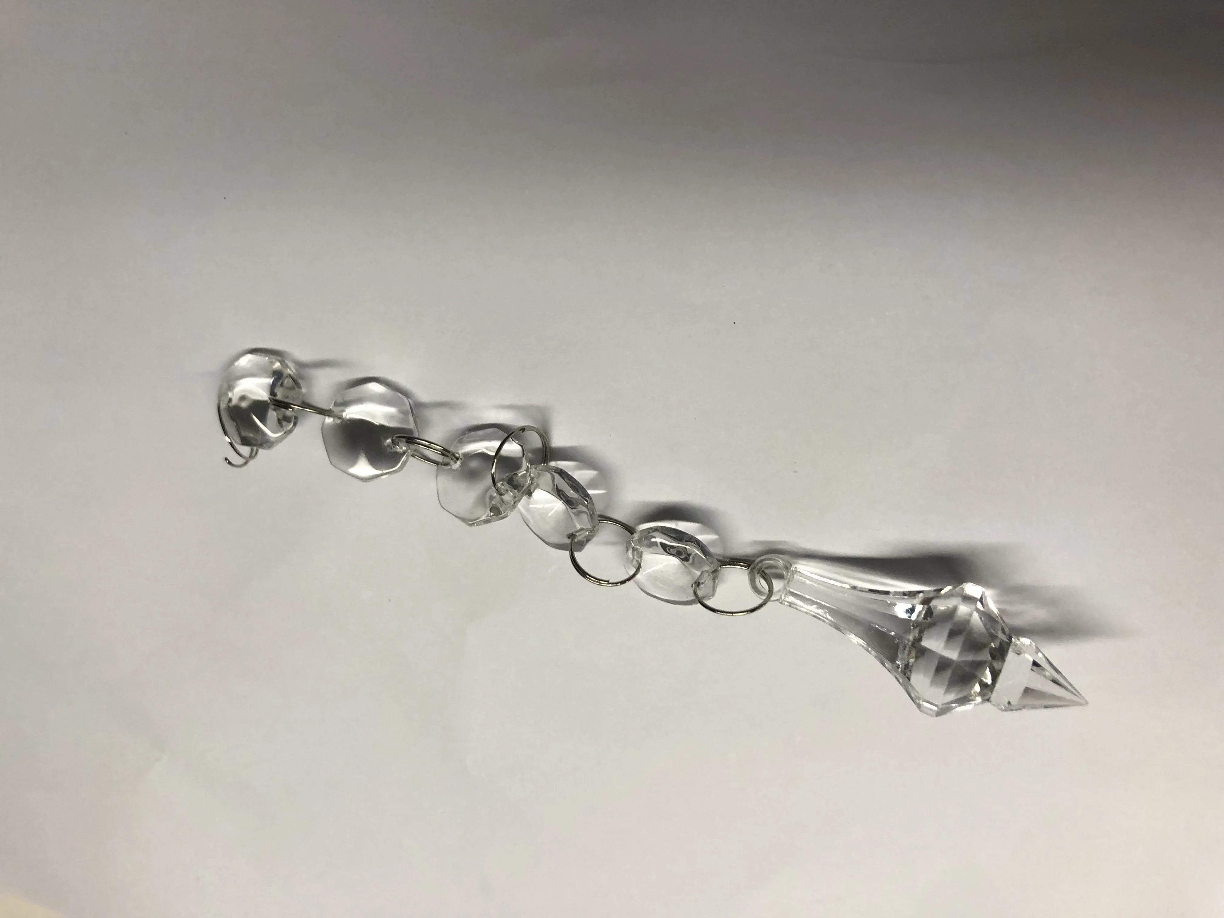6” mdium acrylic pendant with beads