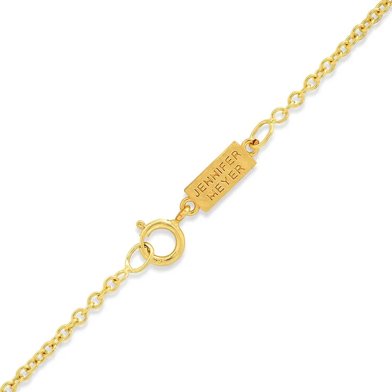 7 Extra Small Turquoise Heart Necklace