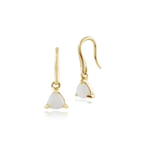 9 karat Gelbes Gold Opal Fallen/ Lang Ohrringe