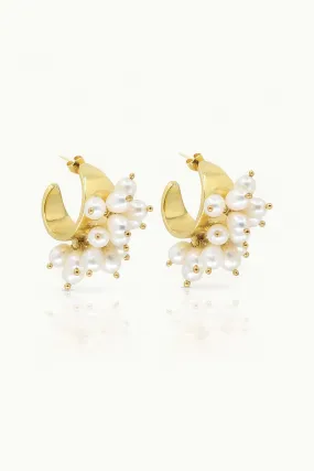 Annabel Gold Pearl Earrings