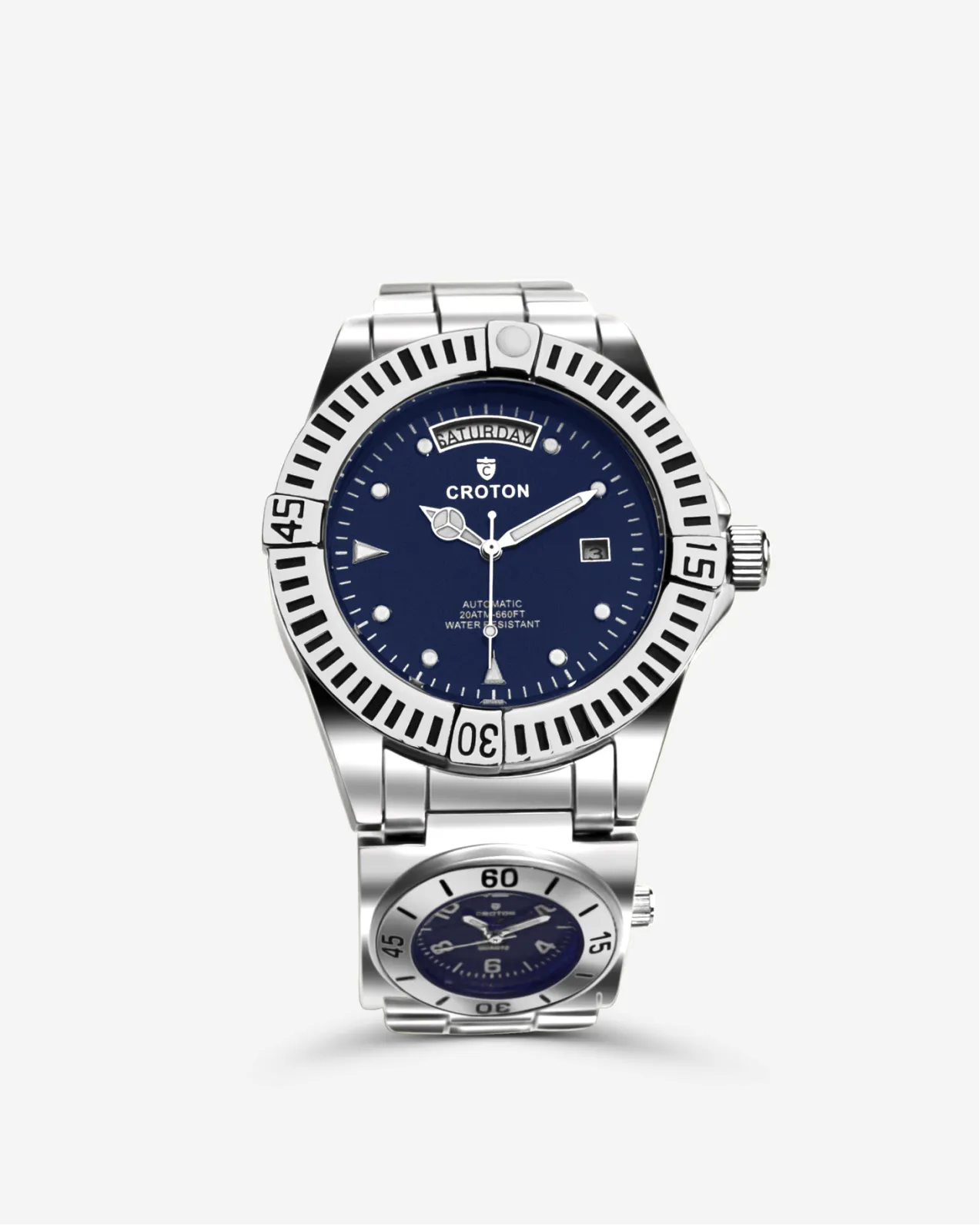 Arco Dual Dial & Time Zone Automatic Day/Date Mens