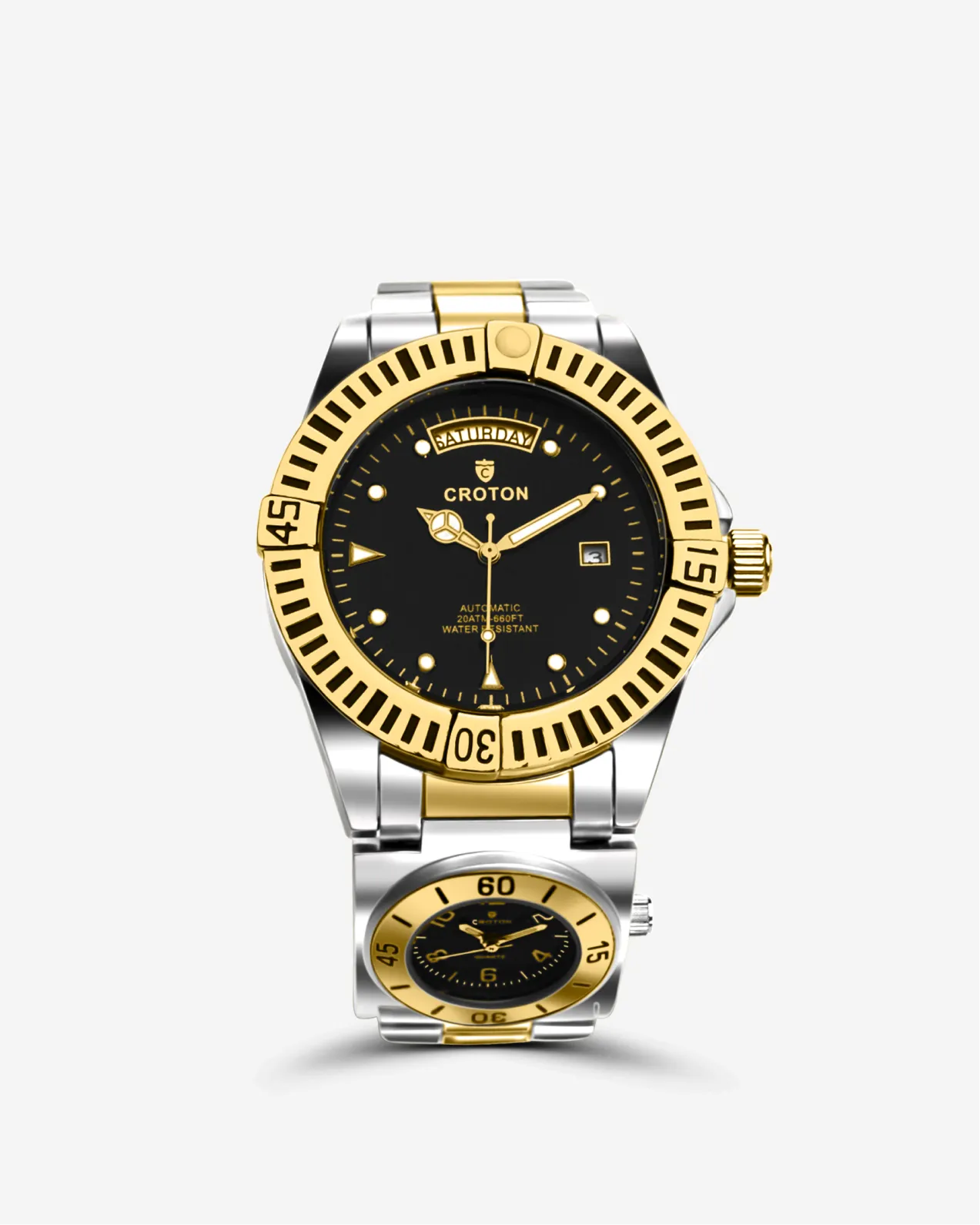 Arco Dual Dial & Time Zone Automatic Day/Date Mens