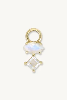 Astrid Marquise Moonstone Gold Charm