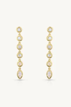 Aura Drop Gold Earrings