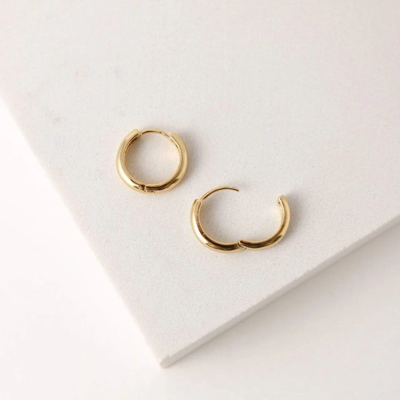 Bea 15mm Hoop Earrings Gold