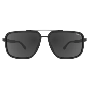 BEX Dusk Matte Black/Gray-Solid Sunglasses - S144BKGY