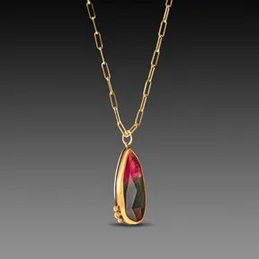 Bicolor Tourmaline Necklace