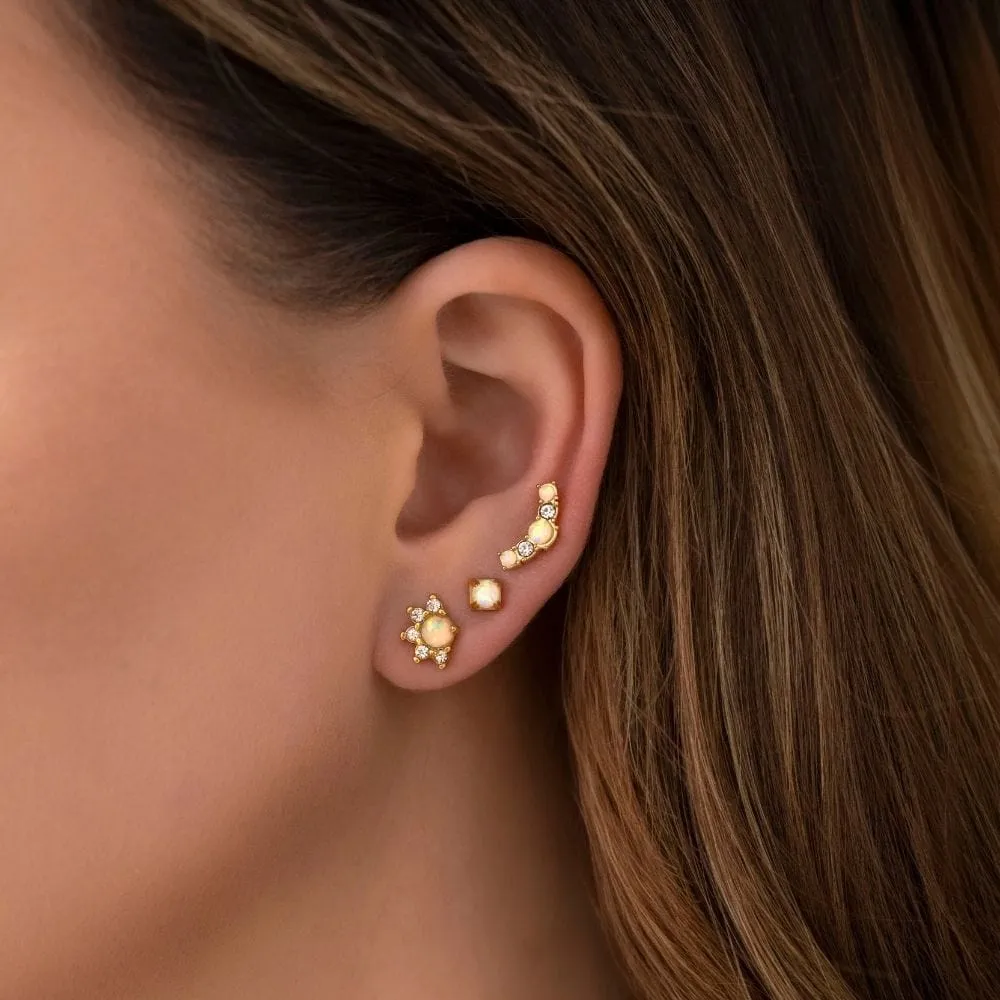 Birdie Opal Stud Earrings