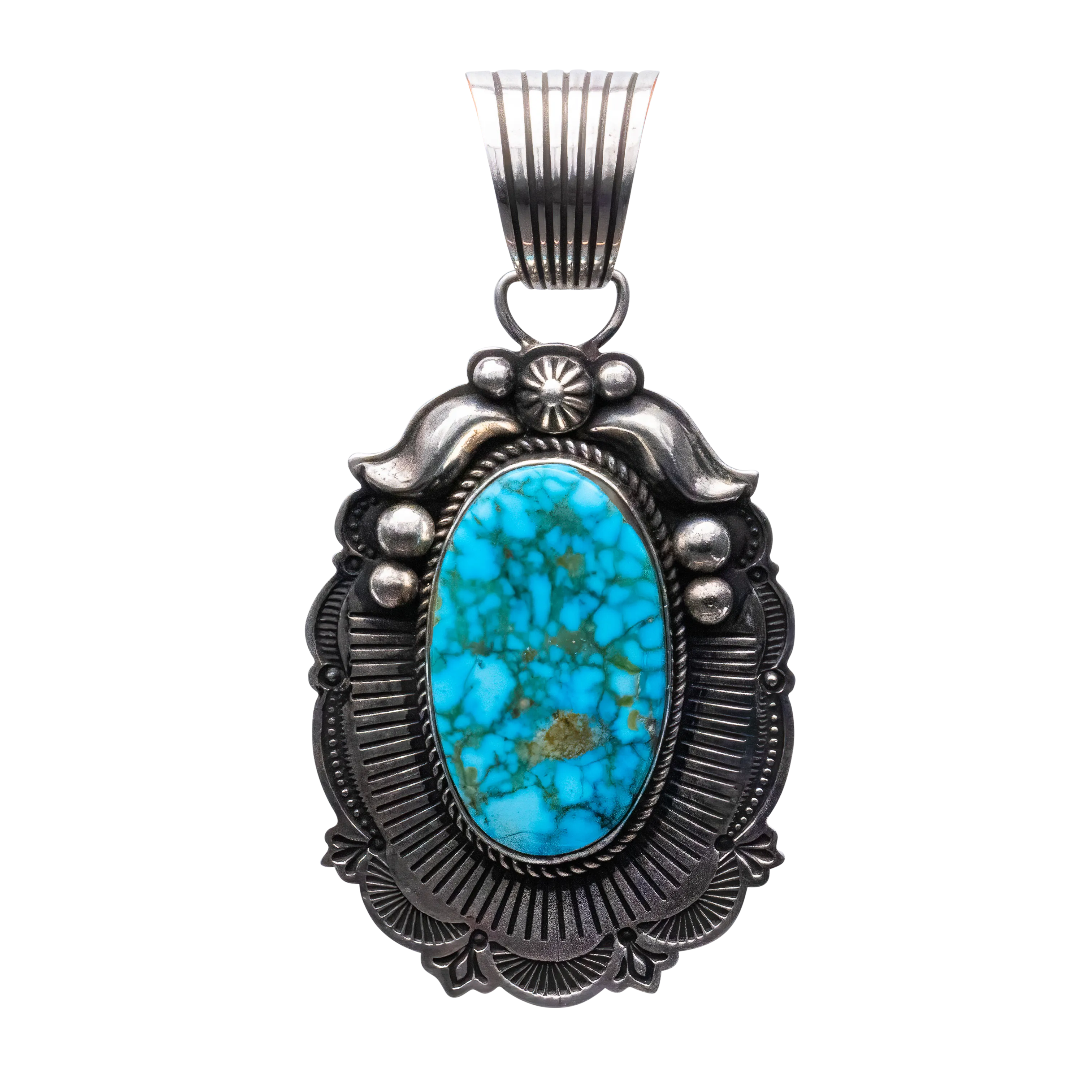 Birdseye Kingman Turquoise Pendant | Albert Jake
