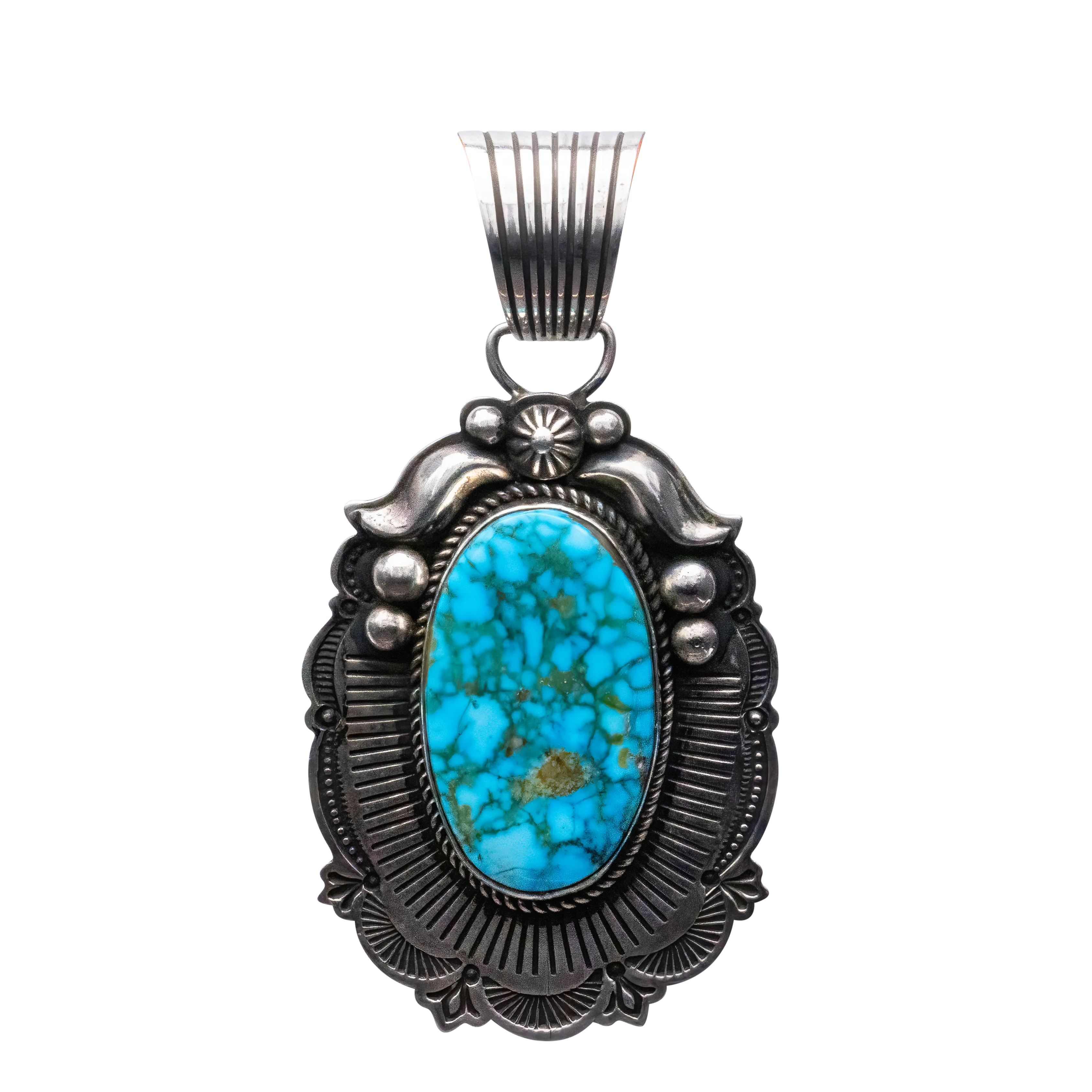 Birdseye Kingman Turquoise Pendant | Albert Jake