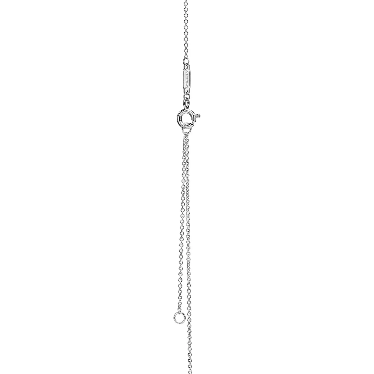 Blue Double Heart Tag Pendant