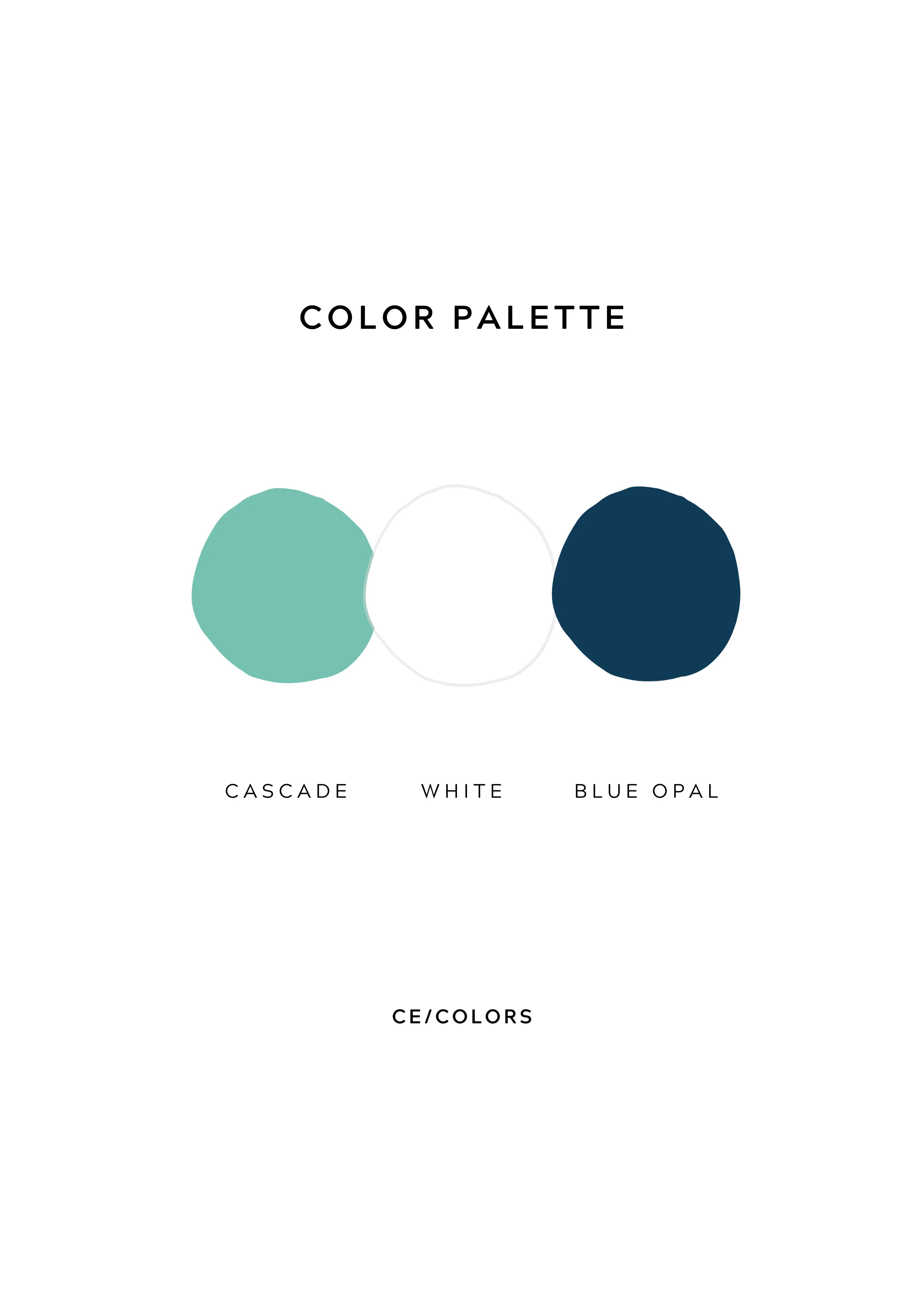 Blue Opal & Cascade - Rectangle Regular Spotty