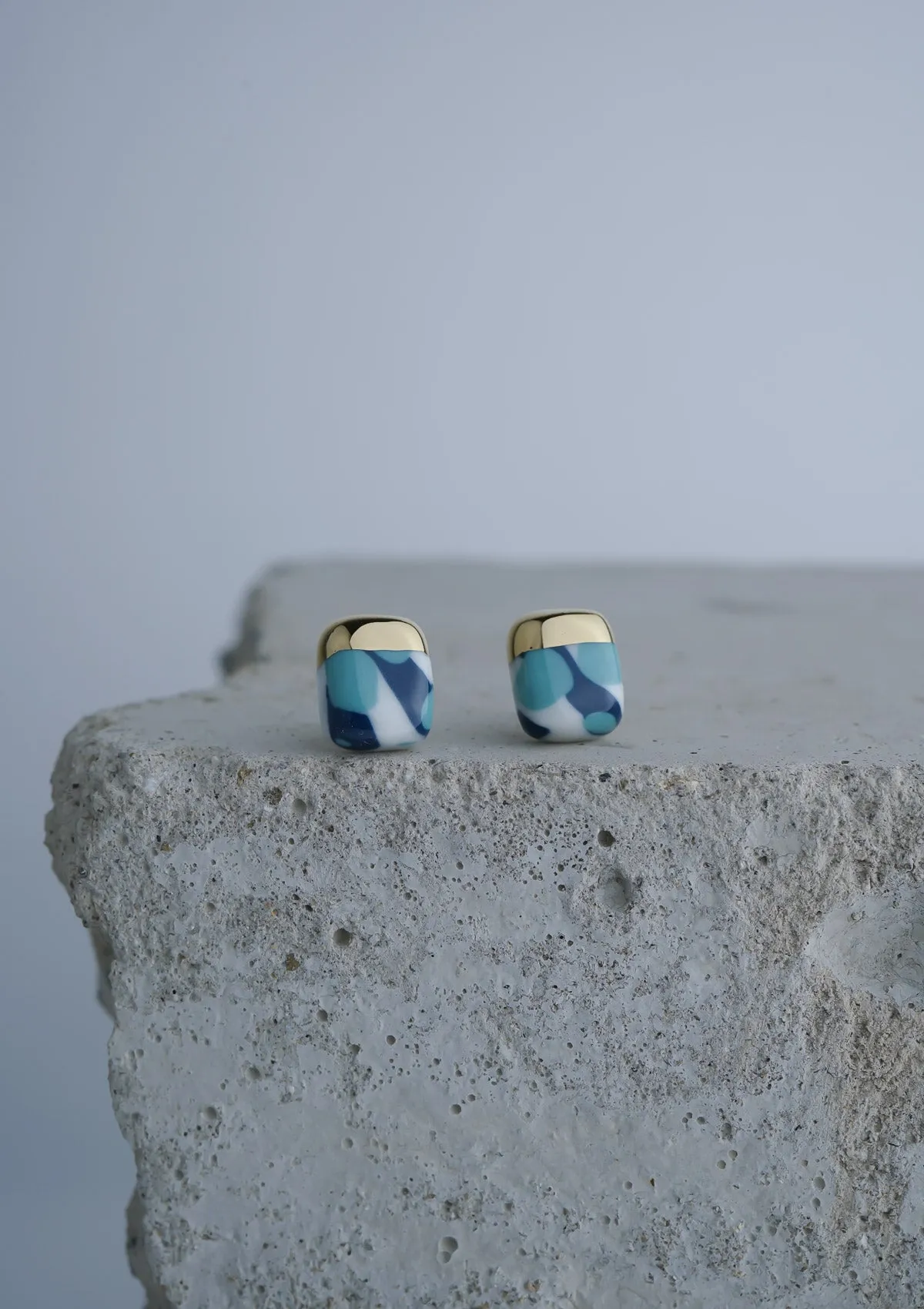 Blue Opal & Cascade - Rectangle Regular Spotty