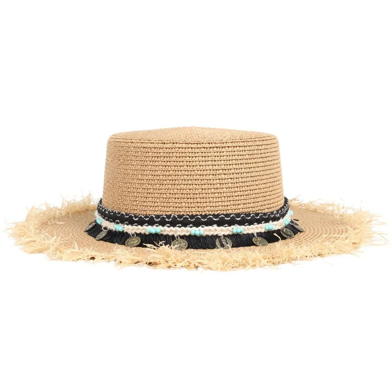 Bohemian Leather Tassel Hatband