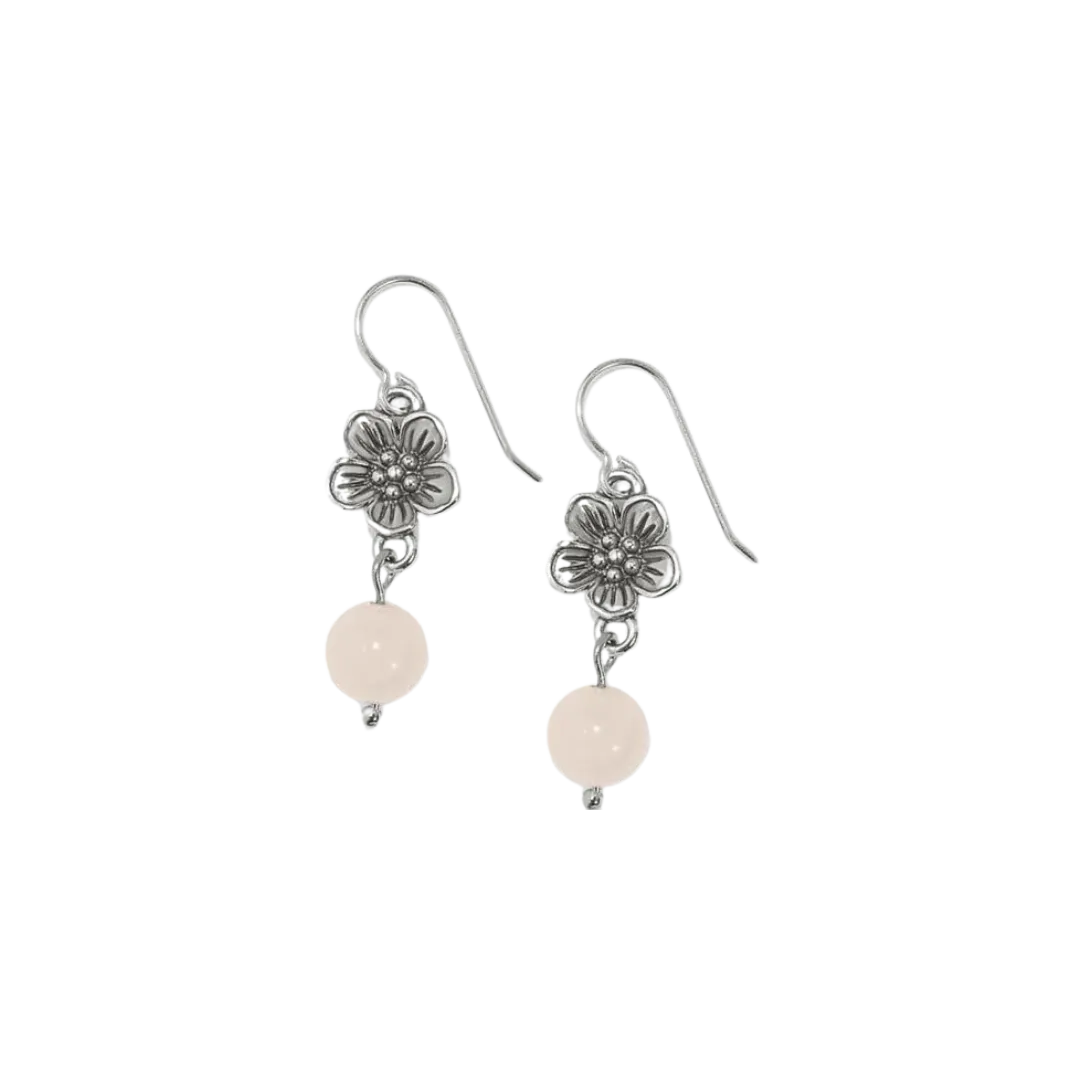 Brighton Women's Sakura Beaded French Wire Silver Pink Earrings