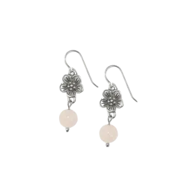 Brighton Women's Sakura Beaded French Wire Silver Pink Earrings