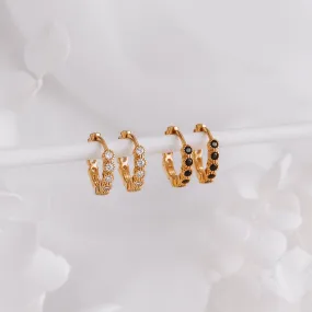 Cassidy - Sterling Silver Hoop Earrings