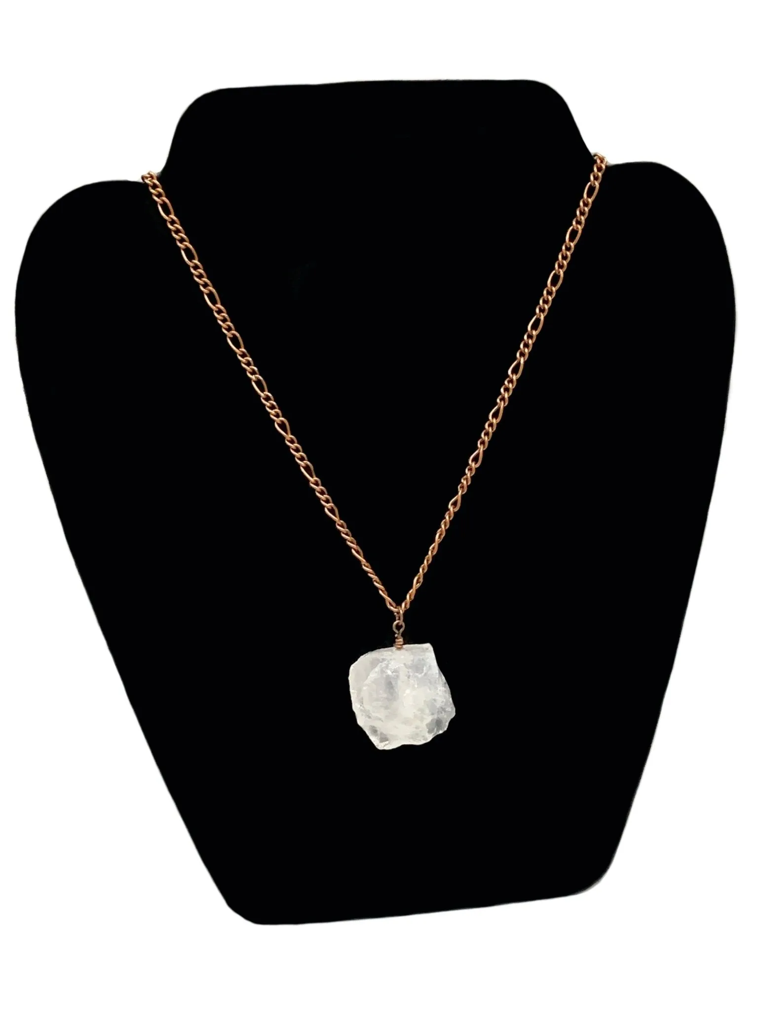 Cassiopeia Authentic Raw Clear Quartz Handmade Pendant Necklace