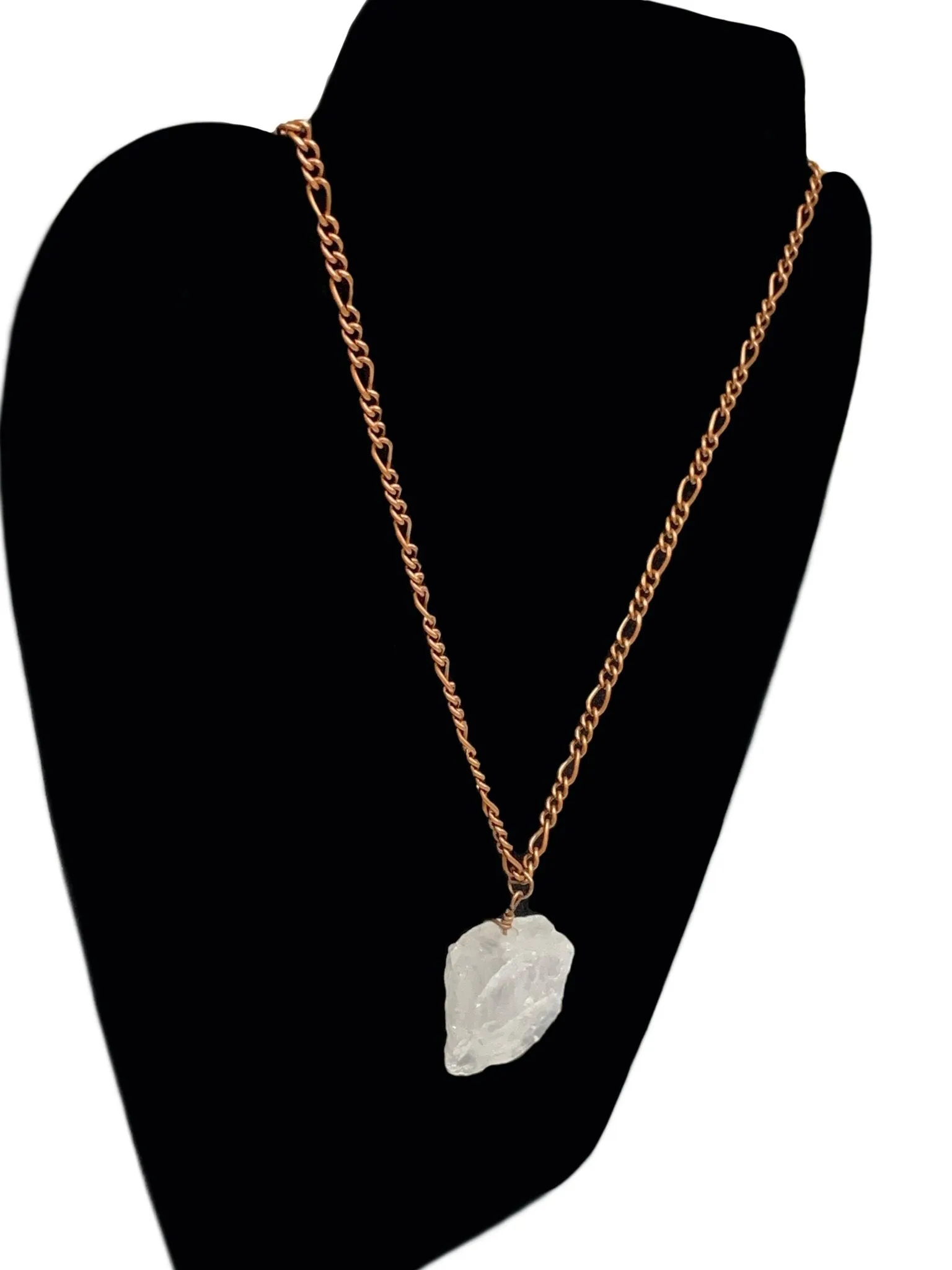Cassiopeia Authentic Raw Clear Quartz Handmade Pendant Necklace