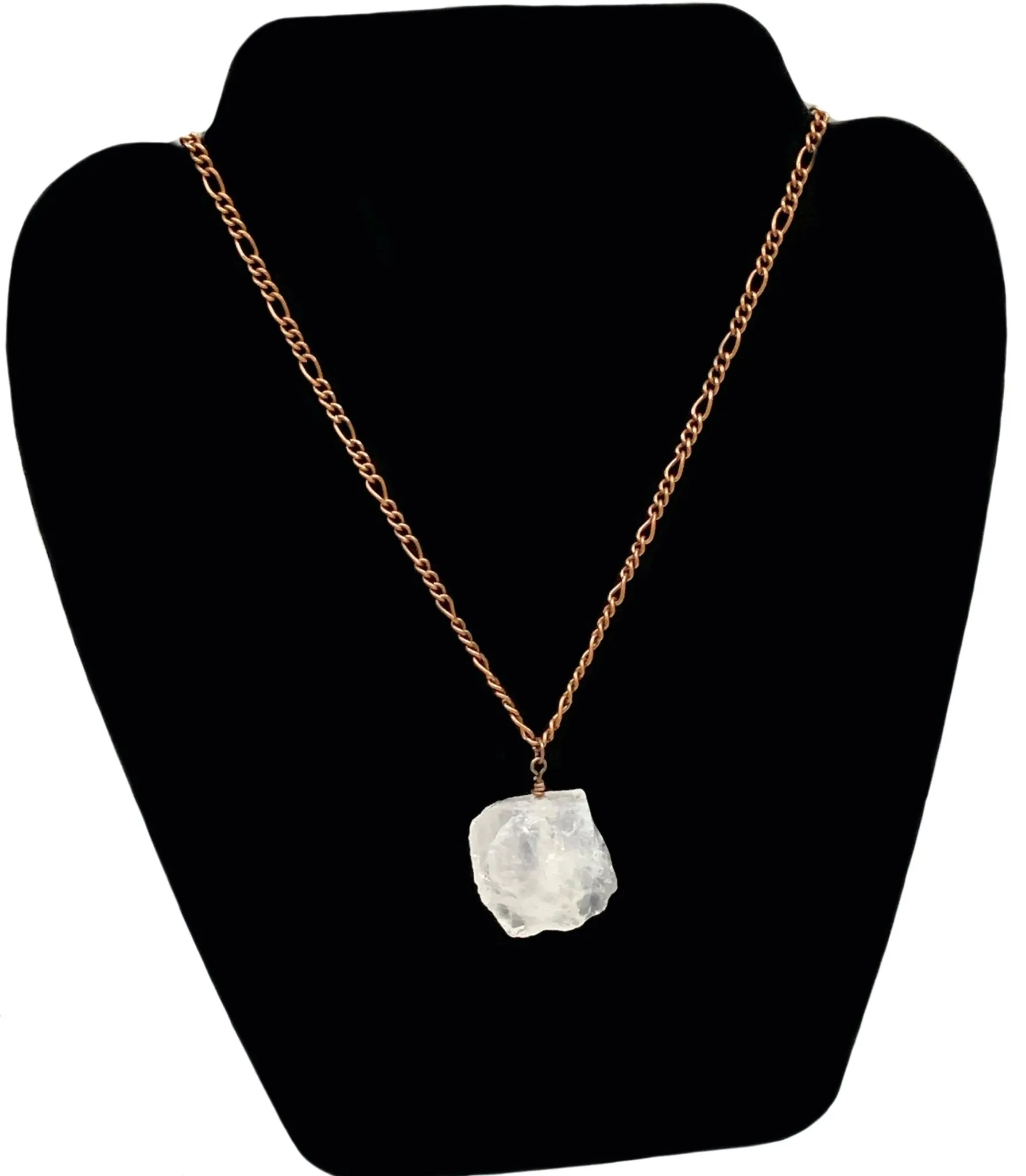 Cassiopeia Authentic Raw Clear Quartz Handmade Pendant Necklace