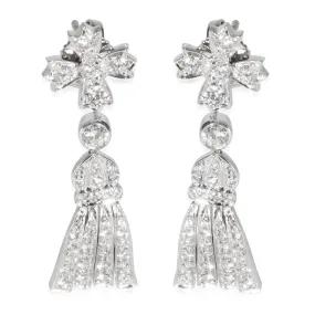 Chandelier Earrings in Platinum 1 CTW