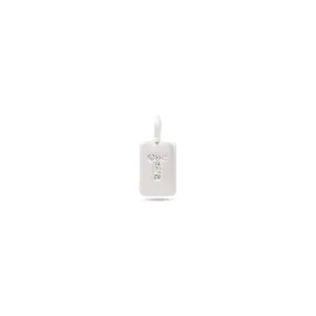 CHARM crystal T pendant, silver-plated