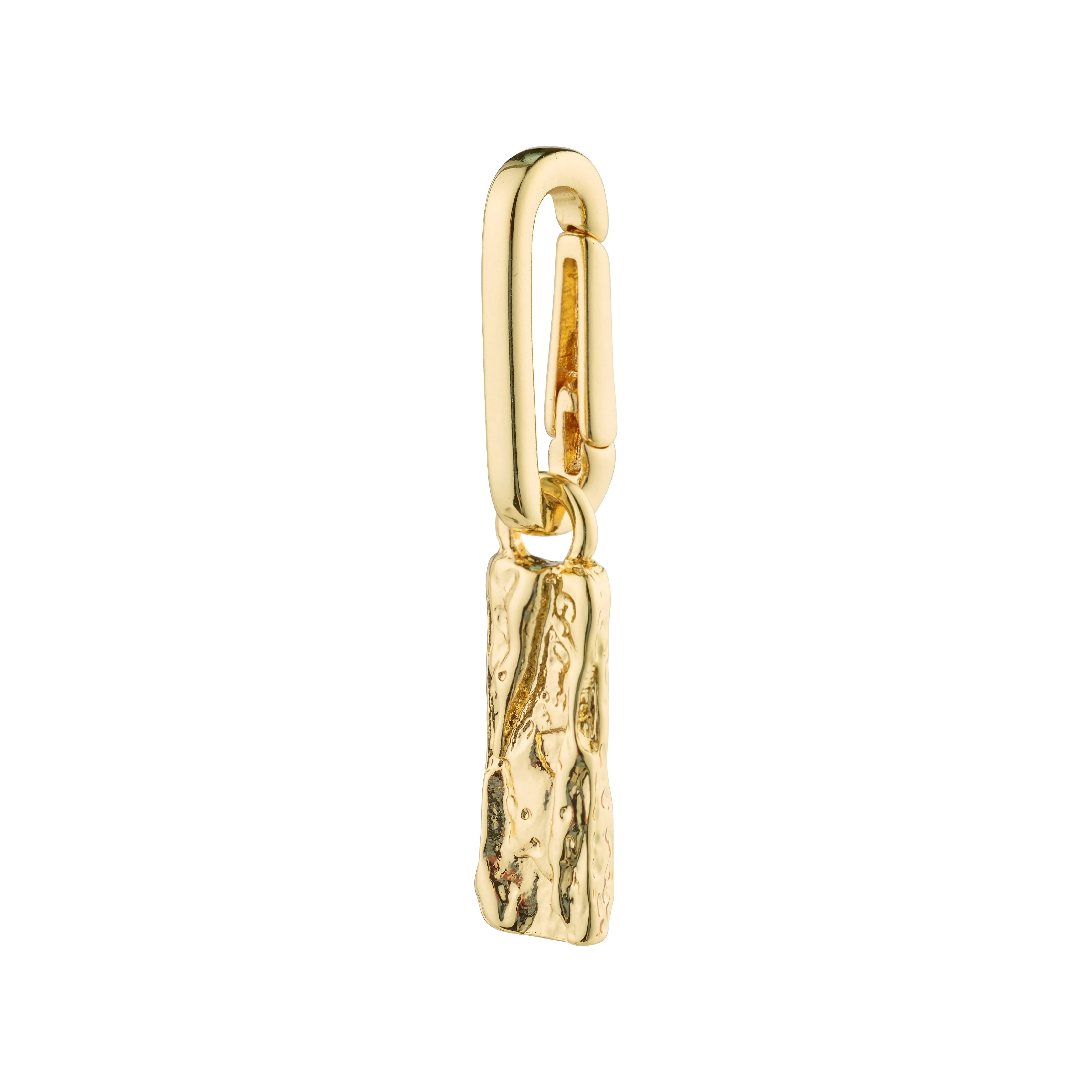 CHARM recycled tag pendant, gold-plated