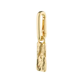 CHARM recycled tag pendant, gold-plated