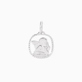 Cherub White Gold Pendant