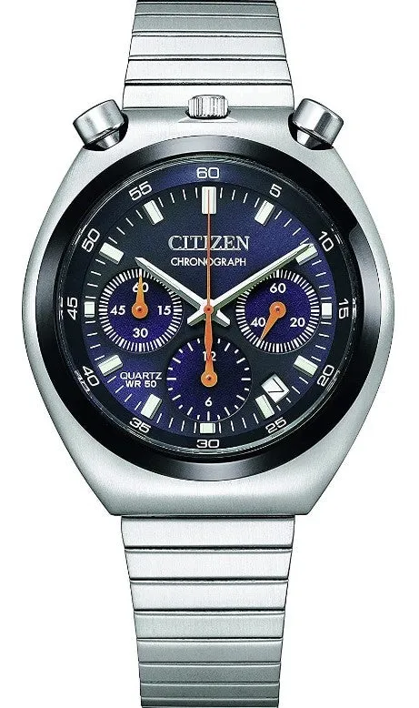 Citizen Bullhead Black Panda Reissue Tsuno Chrono Men's Watch AN3660-81L