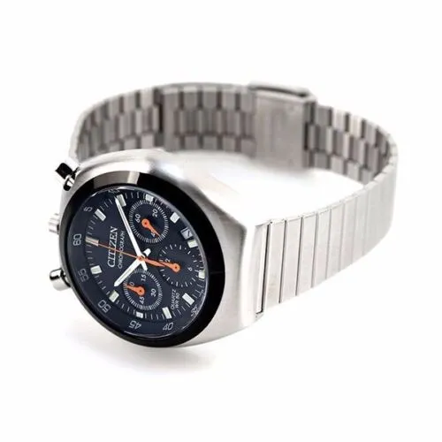 Citizen Bullhead Black Panda Reissue Tsuno Chrono Men's Watch AN3660-81L