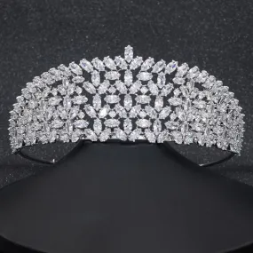 Classic Design Cubic Zirconia Wedding Bridal Tiara Diadem CH10299