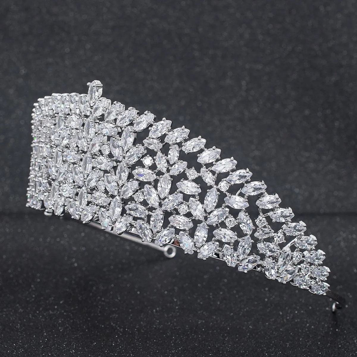 Classic Design Cubic Zirconia Wedding Bridal Tiara Diadem CH10299