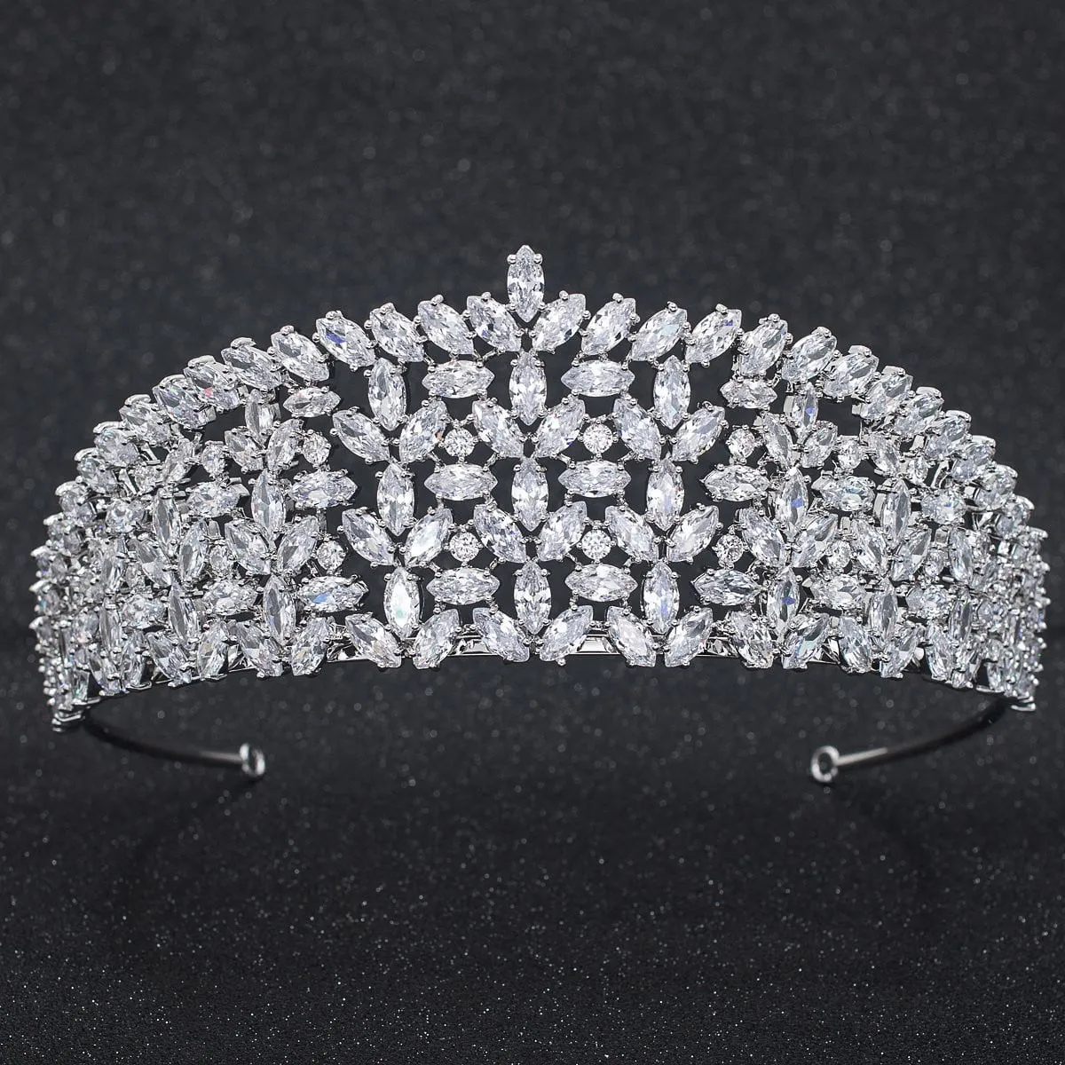 Classic Design Cubic Zirconia Wedding Bridal Tiara Diadem CH10299