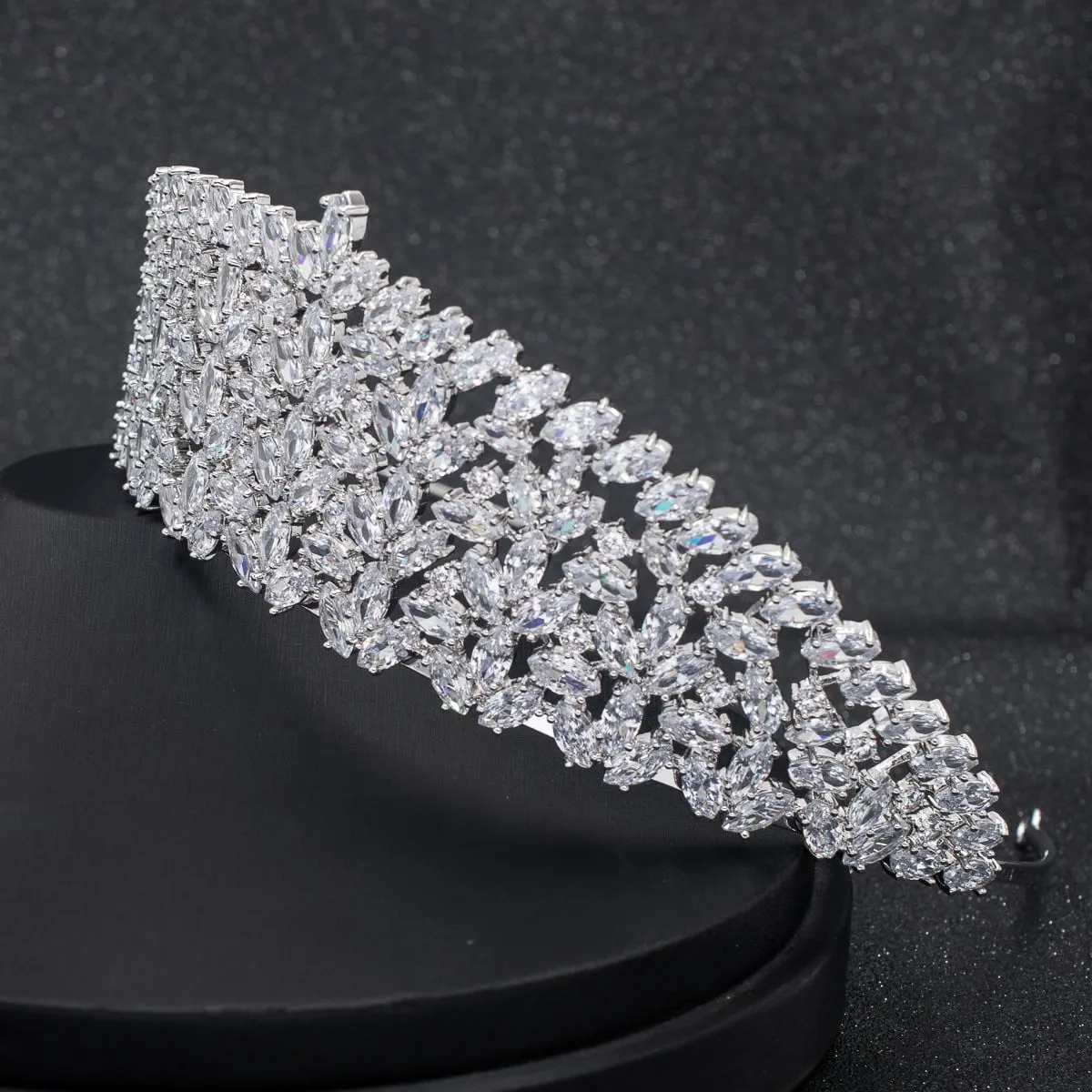 Classic Design Cubic Zirconia Wedding Bridal Tiara Diadem CH10299