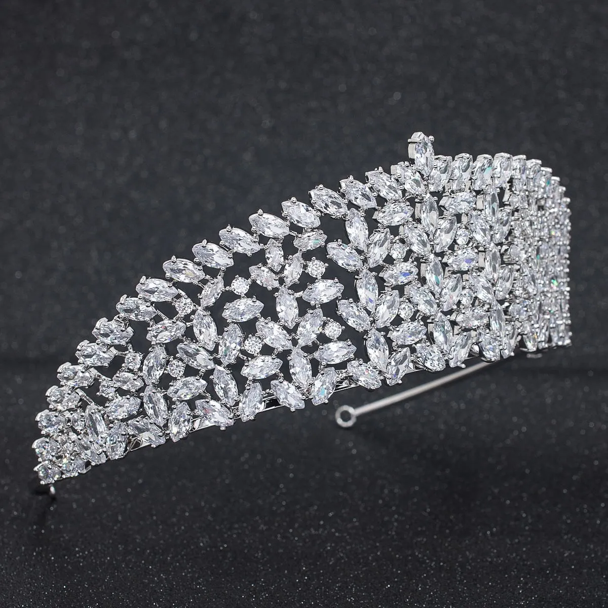 Classic Design Cubic Zirconia Wedding Bridal Tiara Diadem CH10299