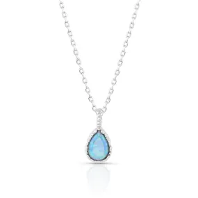 Cool and Captivating Teardrop Pendant Necklace