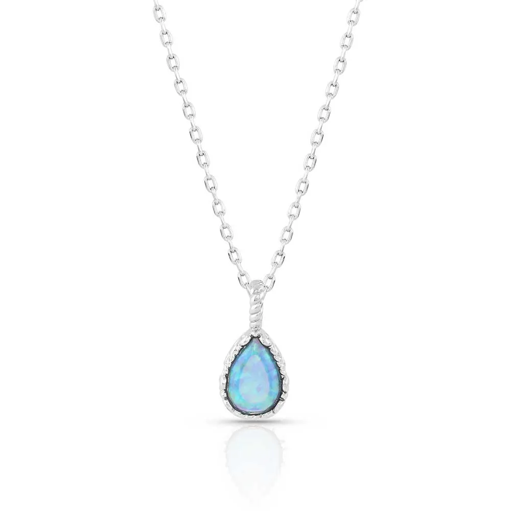 Cool and Captivating Teardrop Pendant Necklace
