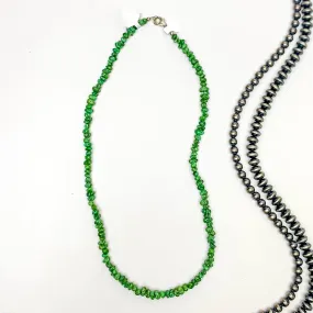 Corina Smith | Navajo Handmade Sonoran Gold Turquoise Chip Necklace