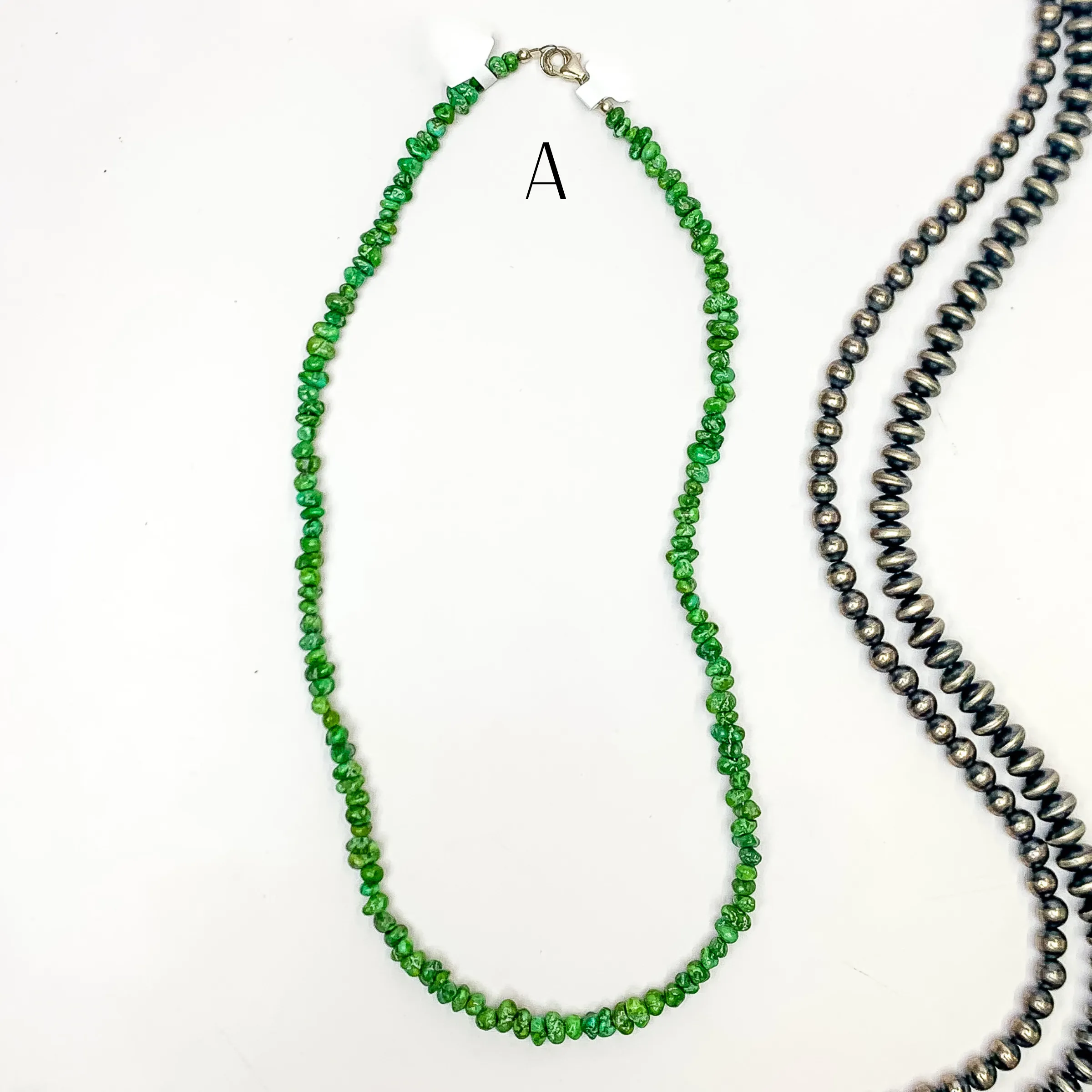 Corina Smith | Navajo Handmade Sonoran Gold Turquoise Chip Necklace