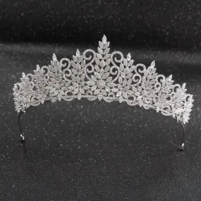 Cubic zircon wedding  bridal royal tiara diadem crown CH10241