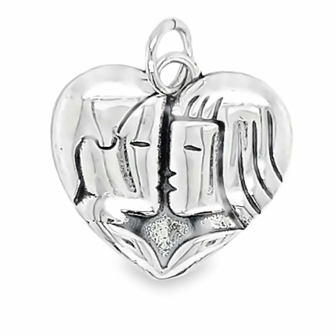 D1849 Couples Kiss Charm Pendant